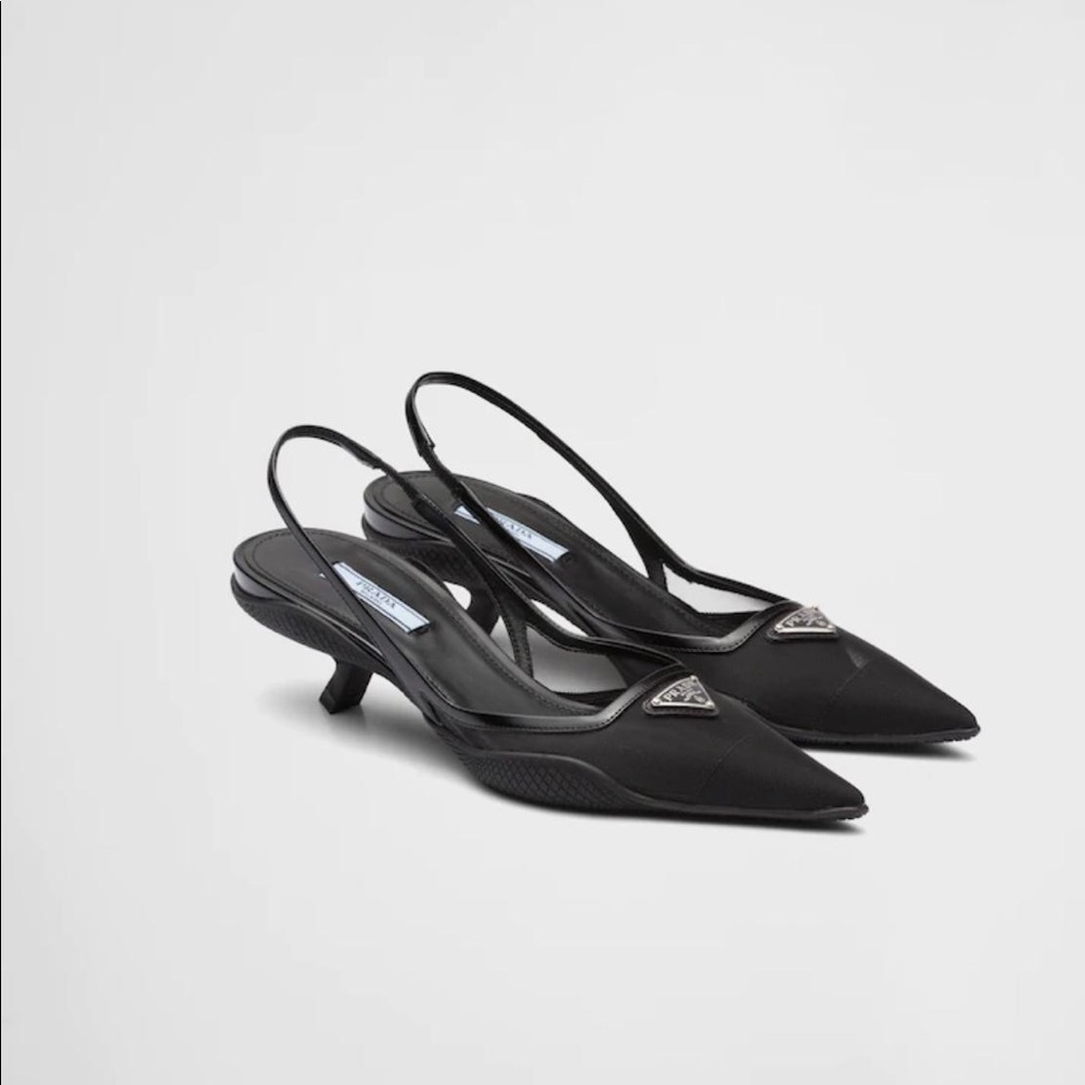 Prada sport mesh kitten heel - new 37
